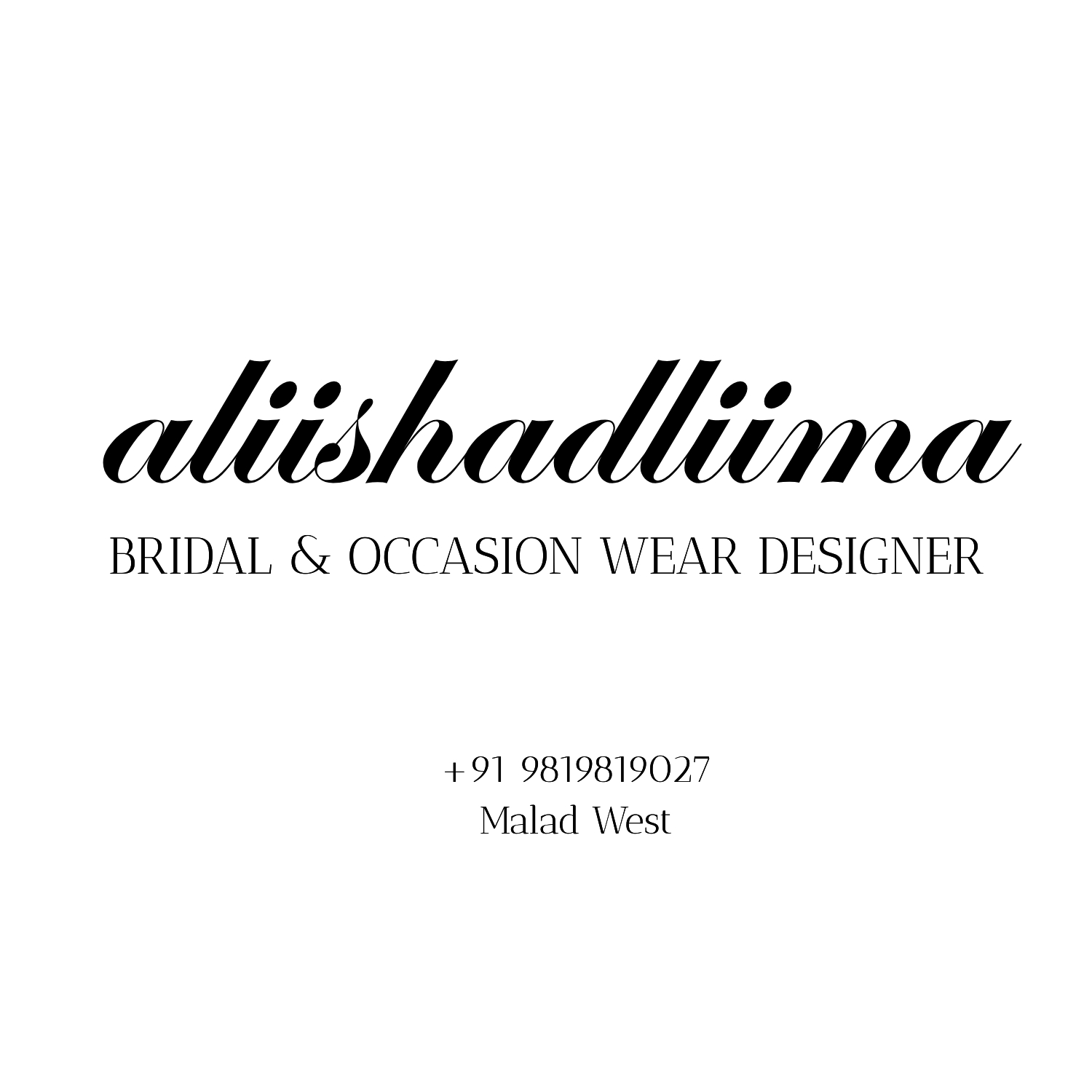ALIISHADLIIMA BRIDAL AND OCCASION WEAR